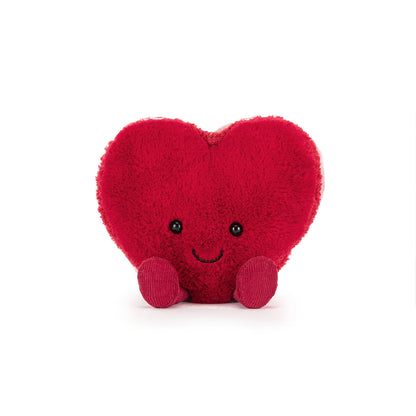 Jellycat stuffed animal, Amuseables Arlette Heart Macaron, red – 13 cm