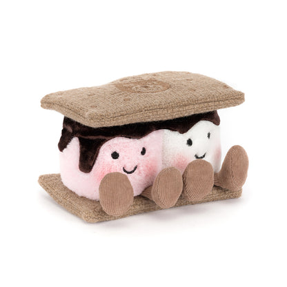 Jellycat bamse, Skumfiduser i kiks - 12 cm