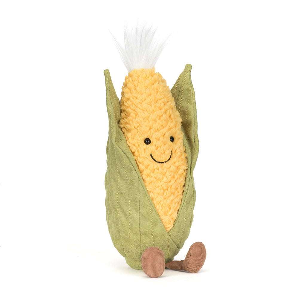 Jellycat bamse, Amuseables Sweetcorn - 27 cm