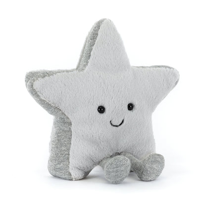 Jellycat bamse, Amuseables Silver star - 17 cm