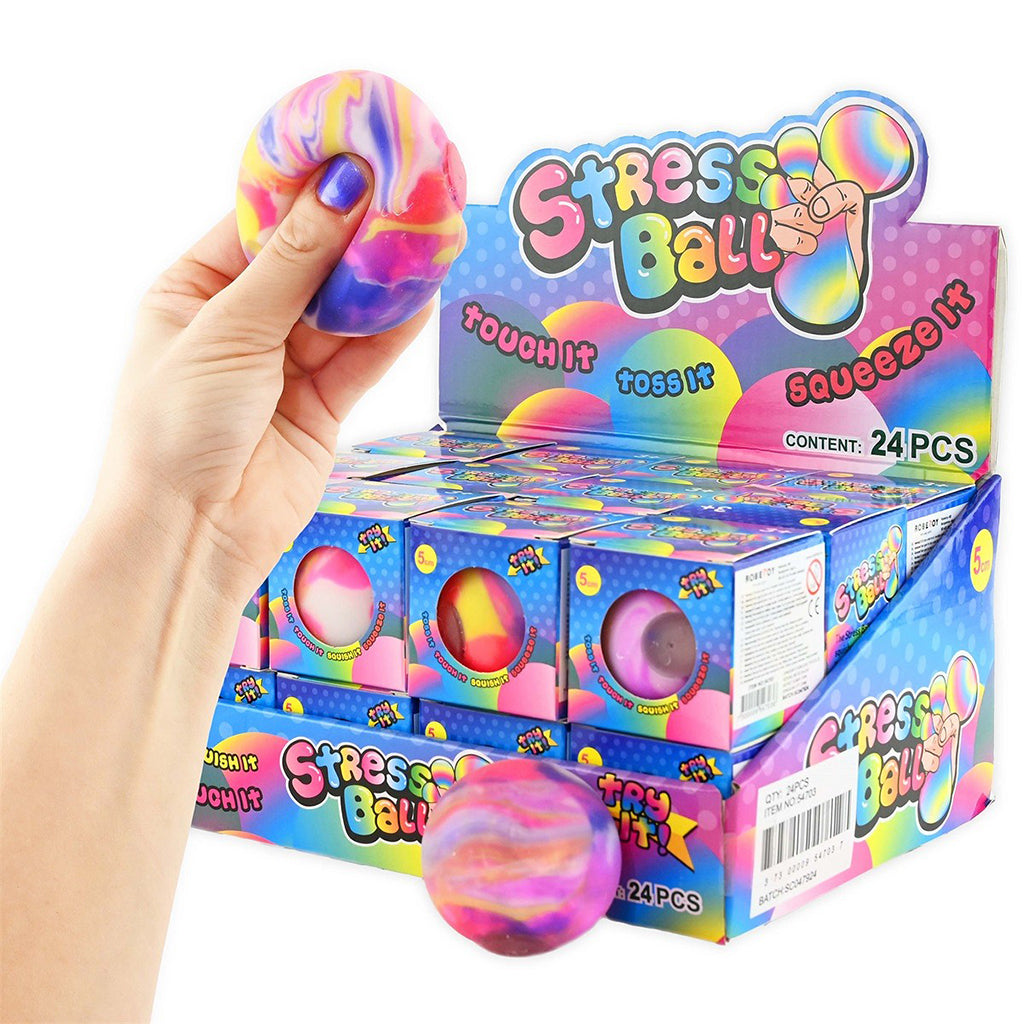 Robetoy Squeeze Ball with Marble Flour Filling