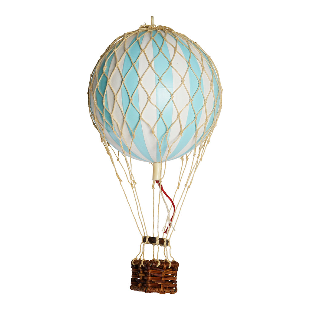 Light Blue Hot Air Balloon - 8.5 cm