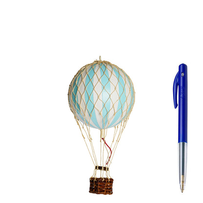 Light Blue Hot Air Balloon - 8.5 cm