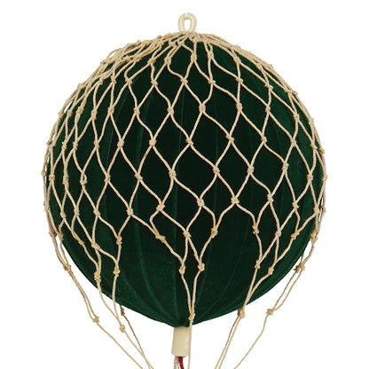 Hot Air Balloon, Velvet Green – H: 13 x D: 8.5 cm