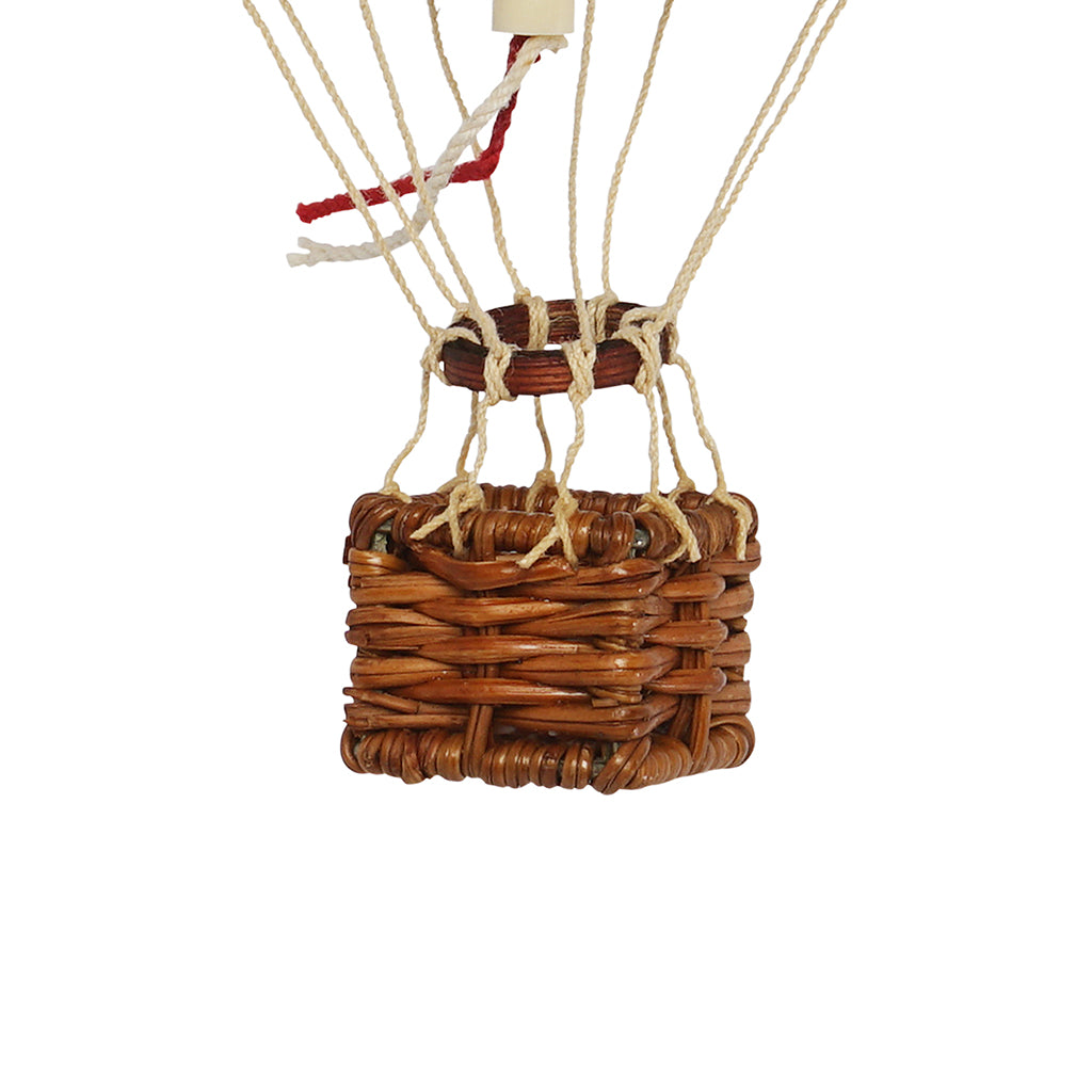 Velvet Red Hot Air Balloon - Dimensions: H: 13 x D: 8.5 cm