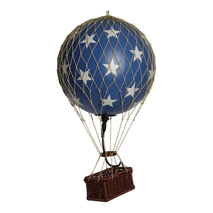 LED Balloon with Blue Stars - 32 cm