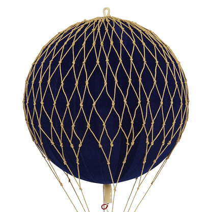 Hot Air Balloon in Velvet Blue – H: 30 x D: 18 cm