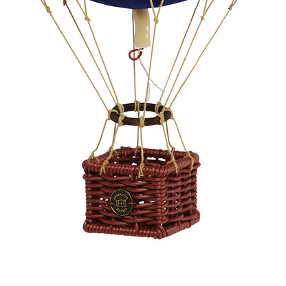 Hot Air Balloon in Velvet Blue – H: 30 x D: 18 cm