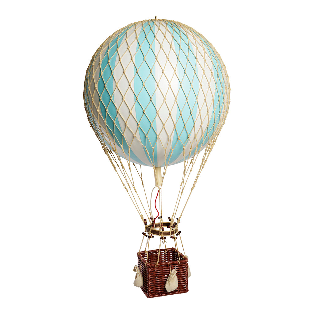 Hot Air Balloon, Royal Aero, Light Blue - 32 cm