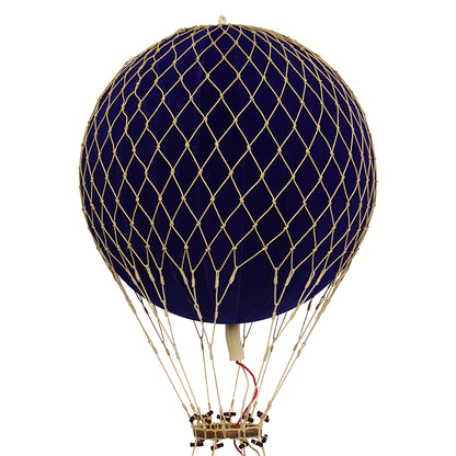 Hot Air Balloon, Velvet Blue – H: 56 x D: 32 cm