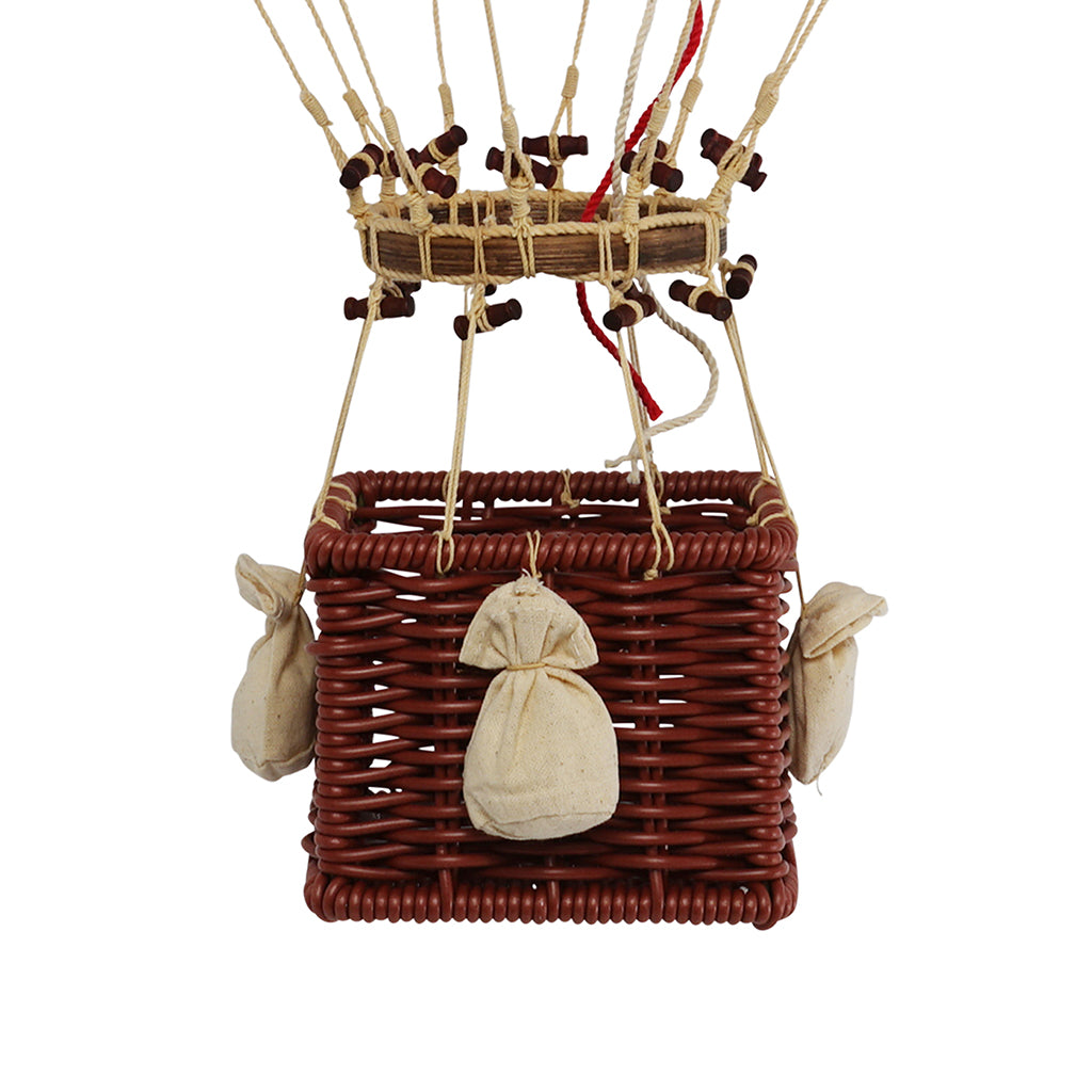 Hot Air Balloon, Velvet Blue – H: 56 x D: 32 cm