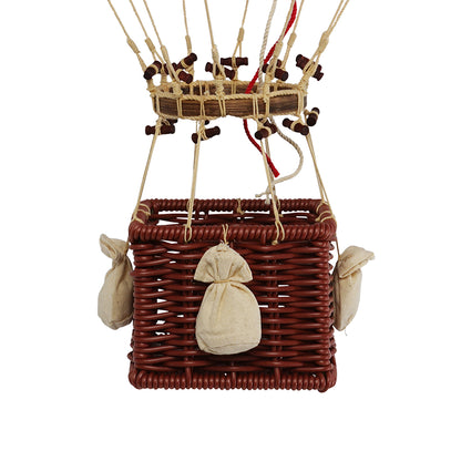 Hot Air Balloon, Velvet Blue – H: 56 x D: 32 cm