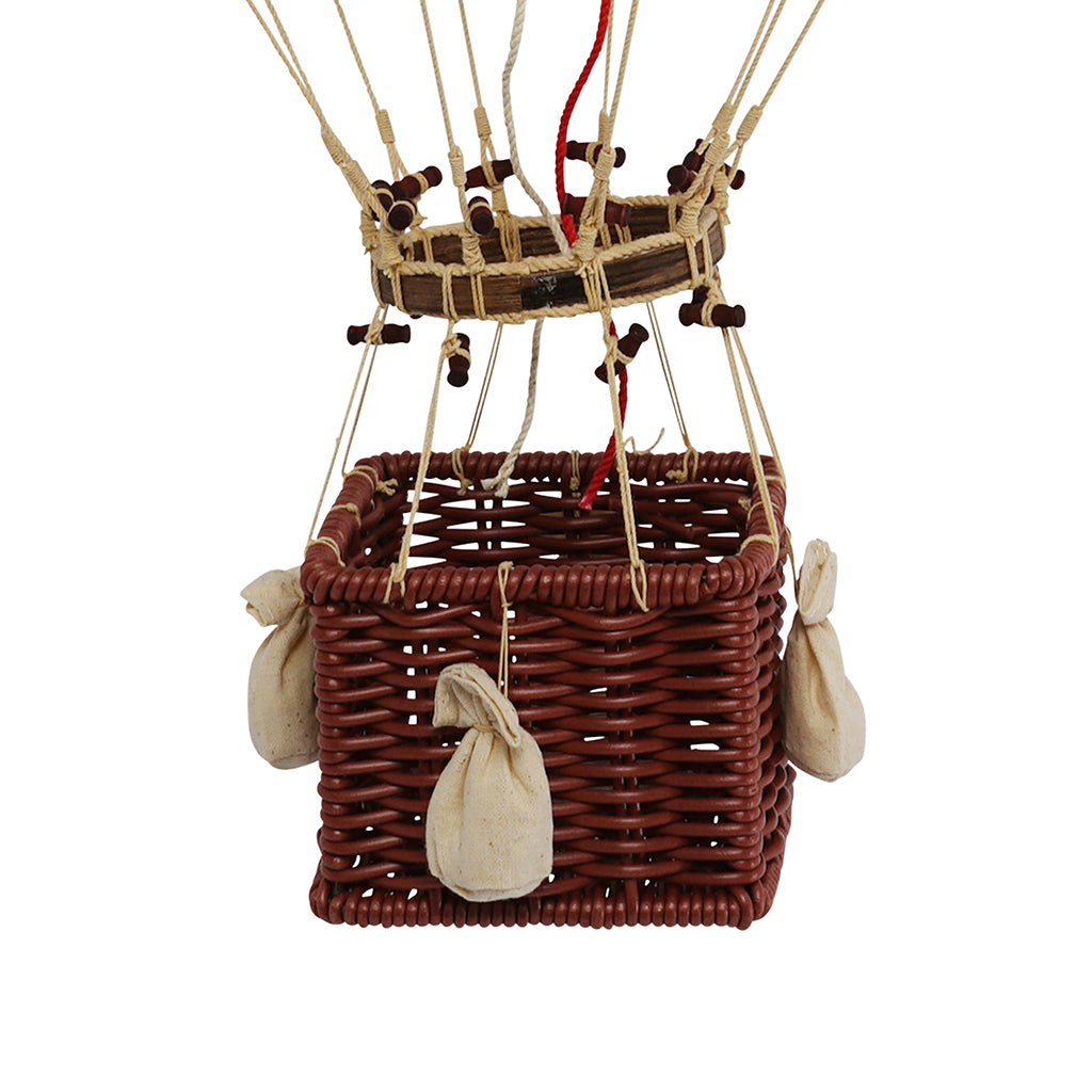 Hot Air Balloon, Velvet Green – H: 56 x D: 32 cm