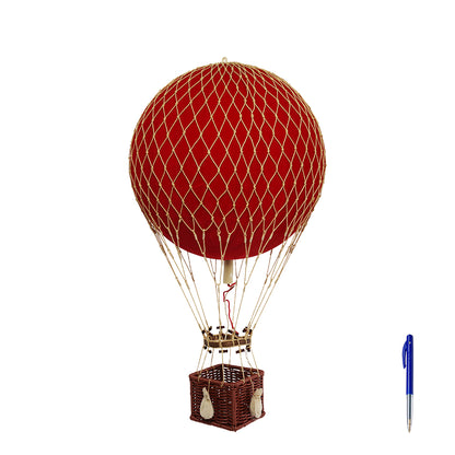 Velvet Red Balloon - H: 56 x D: 32 cm