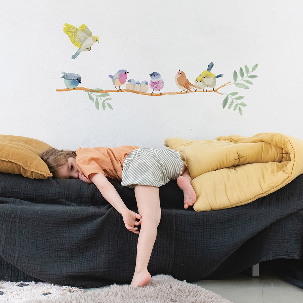 Mimi Lou Wall Sticker Frieze, Birdsong