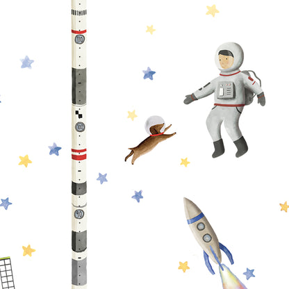 Mimi Lou Wall Sticker, Height Chart - Space