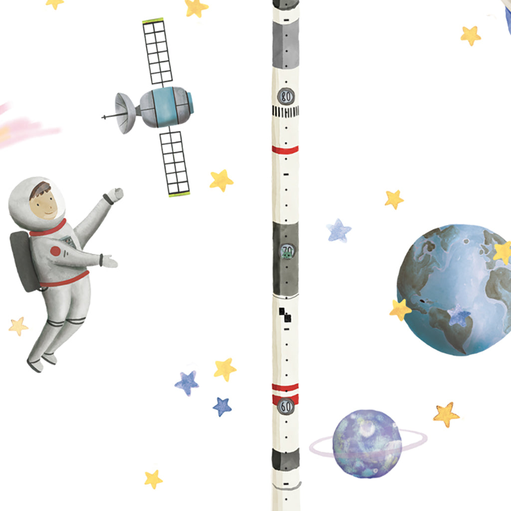 Mimi Lou Wall Sticker, Height Chart - Space