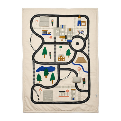 Liewood Adonna Activity Mat with Car Track, Roadmap Sandy