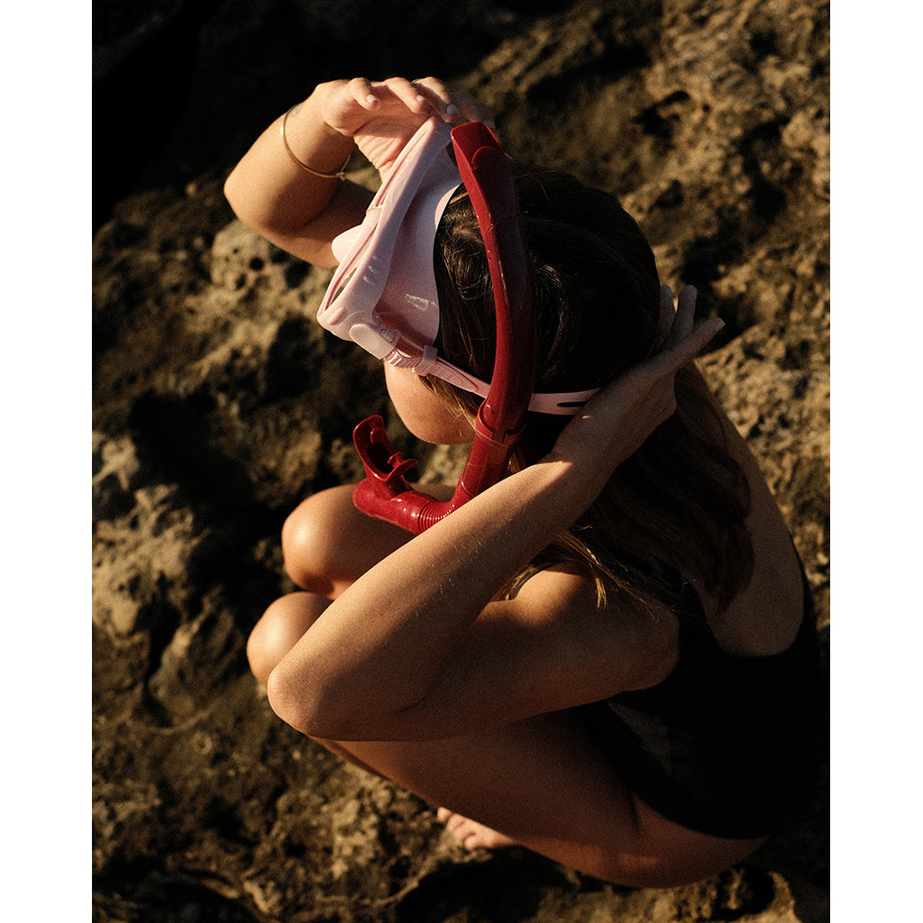 Petites Pommes Snorkel Set, Betty - French Rose/ Ruby Red