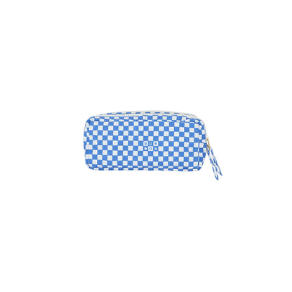 Bonton Pencil Case, Damier Blue Indigo