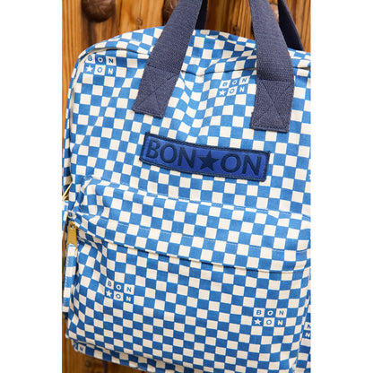 Bonton Backpack, Medium - Damier Bleu
