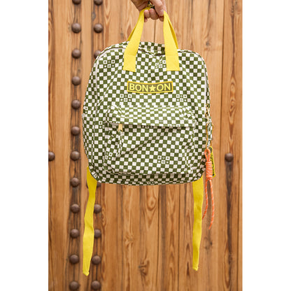 Bonton rygsæk, mellemstor - Damier Vert