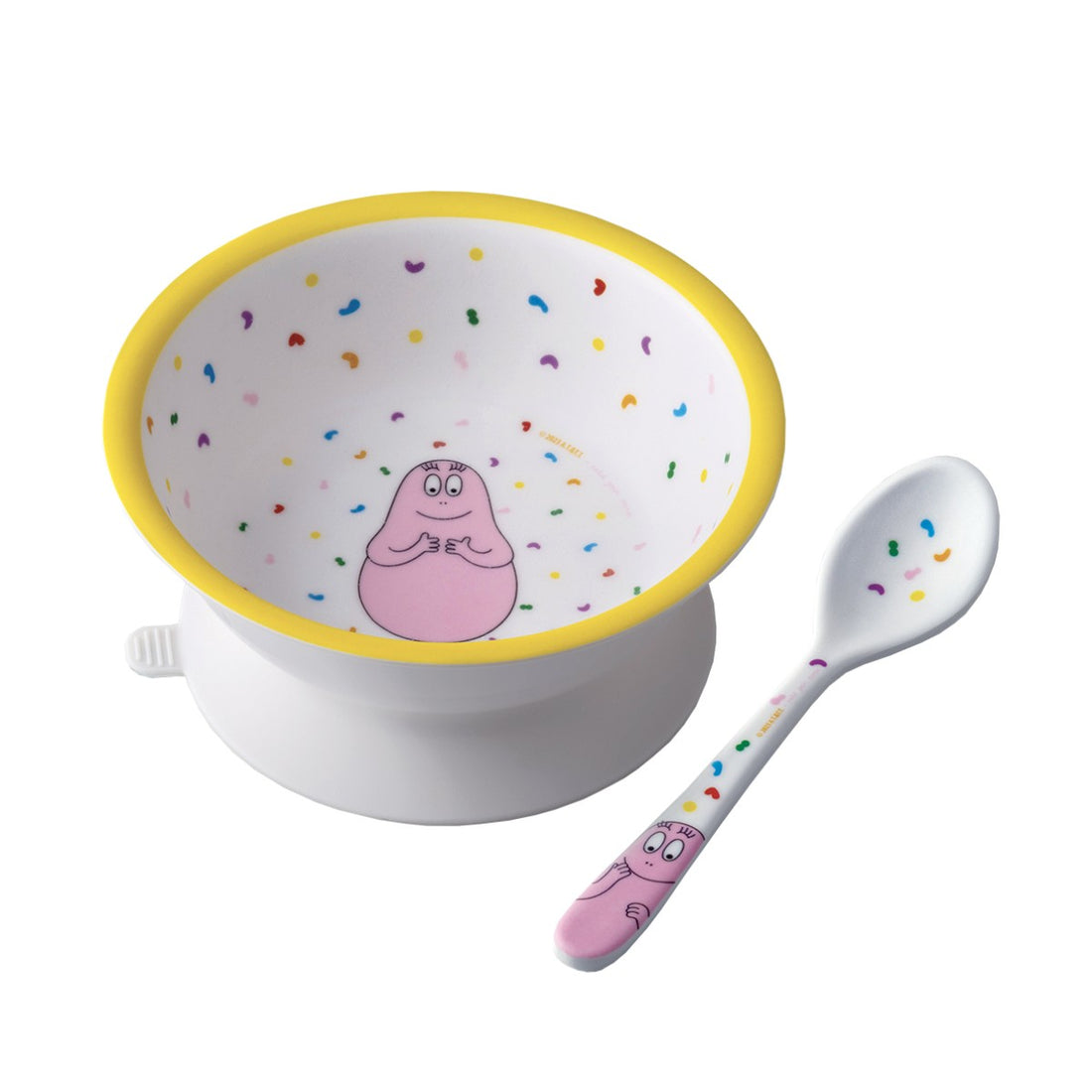 Petit Jour Paris Bowl with Suction Cup and Spoon, Barbapapa