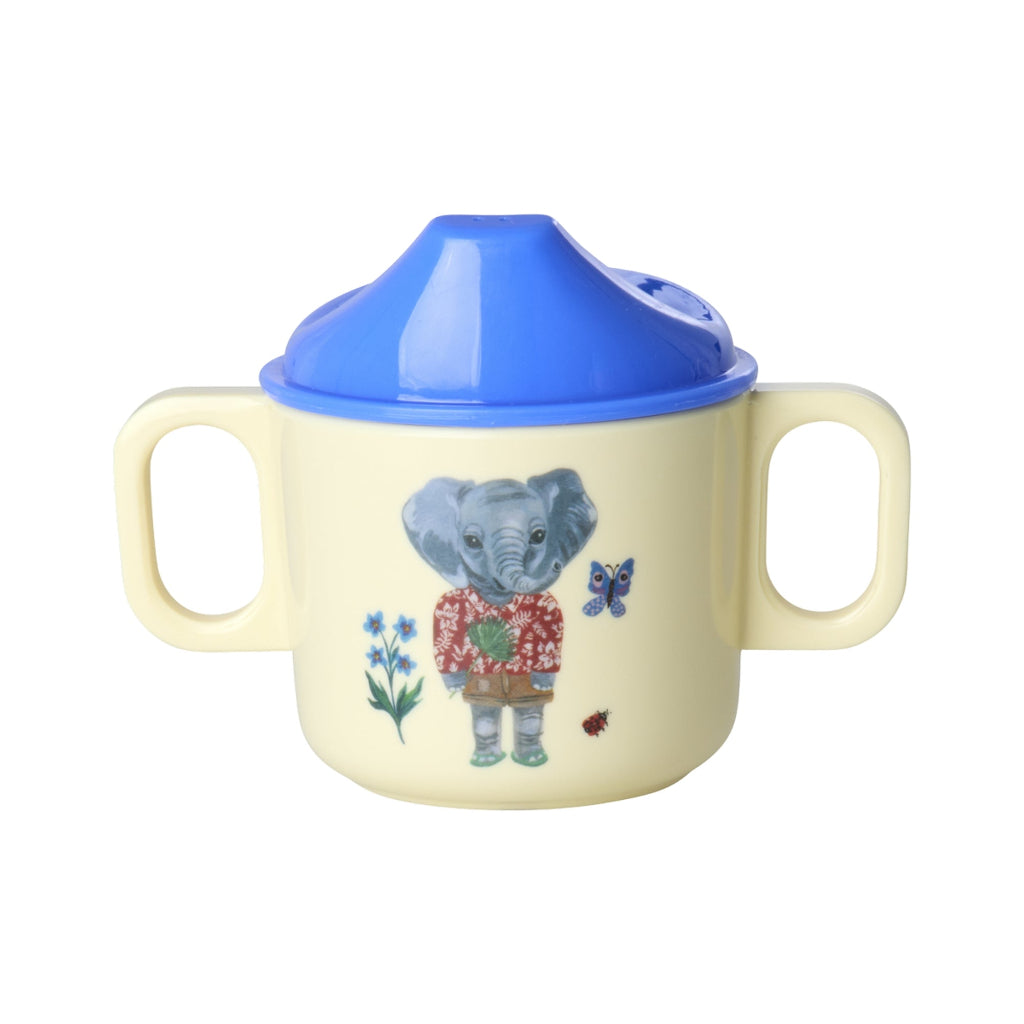 Rice Baby Cup with Two Handles, Blue – Nathalie Lété Print