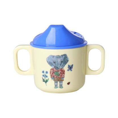 Rice Baby Cup with Two Handles, Blue – Nathalie Lété Print