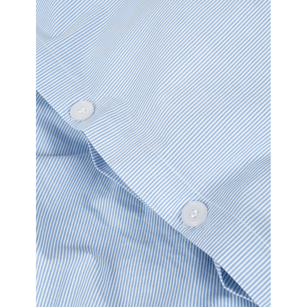 Studio Feder Baby Bed Linen, Organic Percale – Milk Stripe