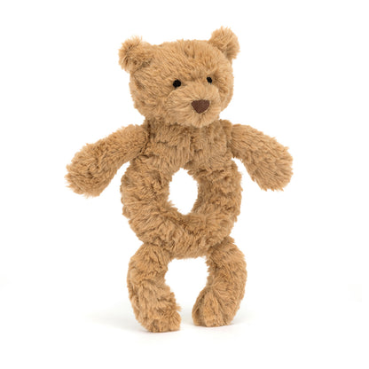 Baby Jellycat Ring Rattle, Bartholomew Bear - 15 cm