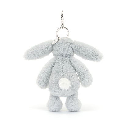 Jellycat Keyring, Bashful Bag Charm - Silver