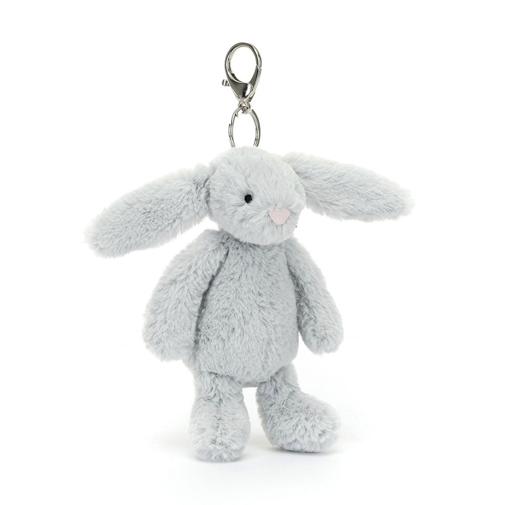 Jellycat Keyring, Bashful Bag Charm - Silver