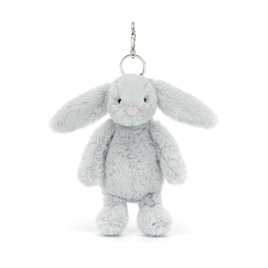 Jellycat Keyring, Bashful Bag Charm - Silver