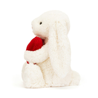 Jellycat plush toy, Bashful Creme Love with Heart - 31 cm