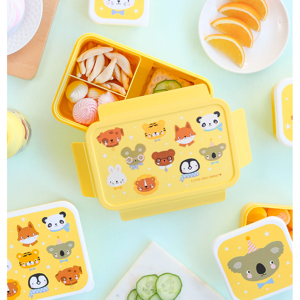 A Little Lovely Company Lunchbox, Bento - Animal Friends
