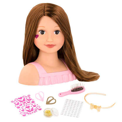 Our Generation Doll, Hairdresser Doll with Accessories - Brunette Talia