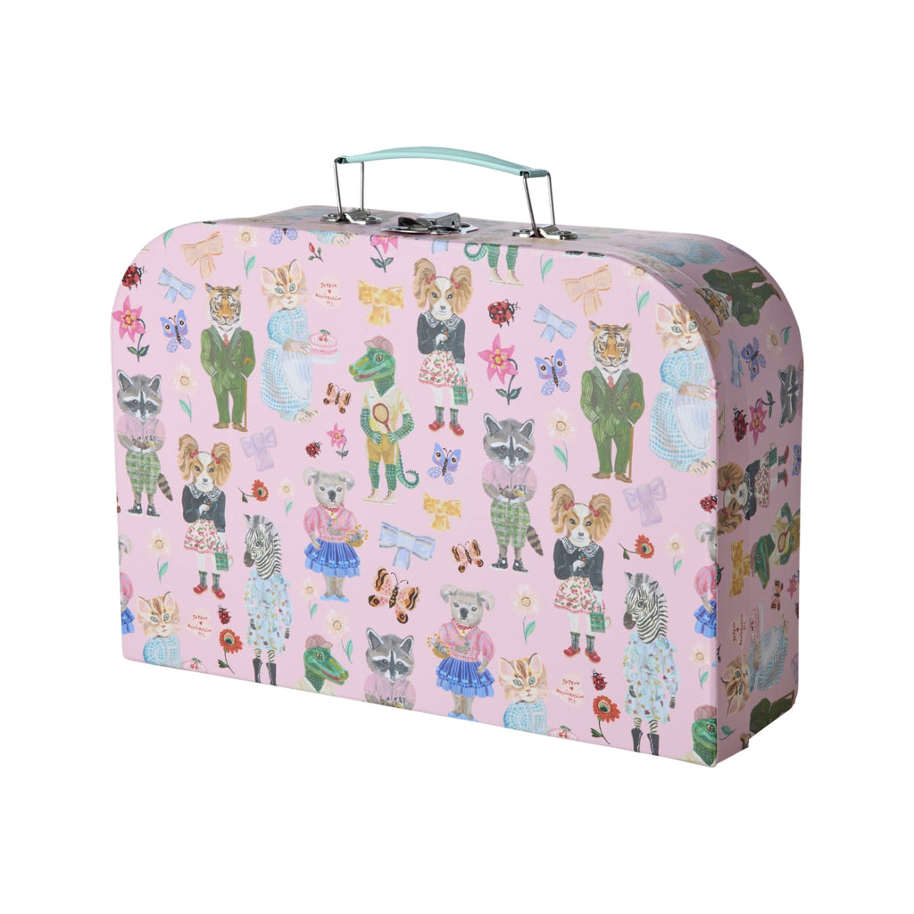 Rice Suitcase Set, 3 pcs, Pink - Nathalie Lété Print