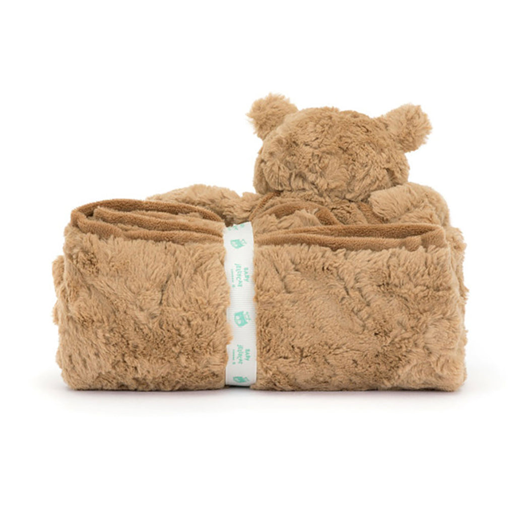 Jellycat tæppe m Bartholomew bjørn, Bear Blankie - 56 x 70 cm