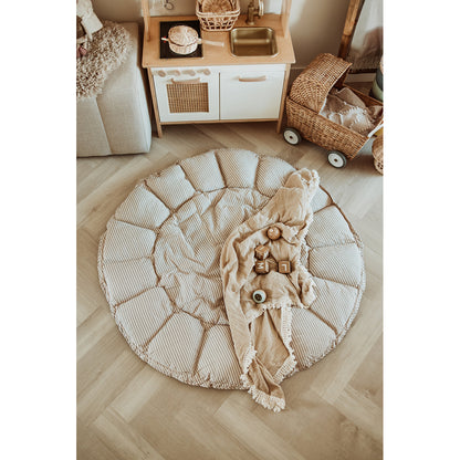 Play&amp;Go Bloom, Three-in-One Baby Blanket, Organic - Stripes Blue