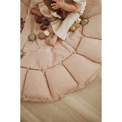 Play&amp;Go Bloom, 3-in-1 Baby Blanket, Organic - Stripes Brown