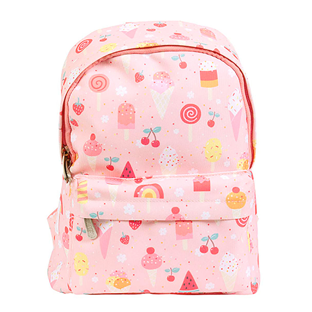 A little lovely company rygsæk, lille - Lyserød med isvafler