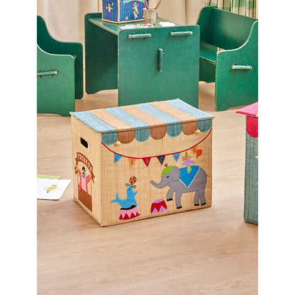 Rice Wicker Basket House for Storage, Foldable, Large - Cirkus