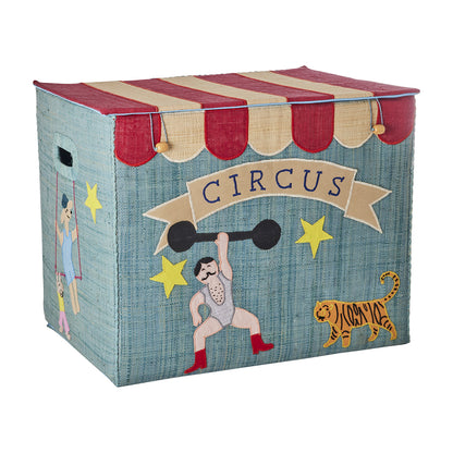 Rice Collapsible Storage Basket, XL - Circus Design