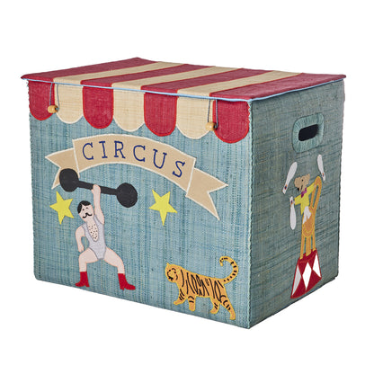 Rice Collapsible Storage Basket, XL - Circus Design