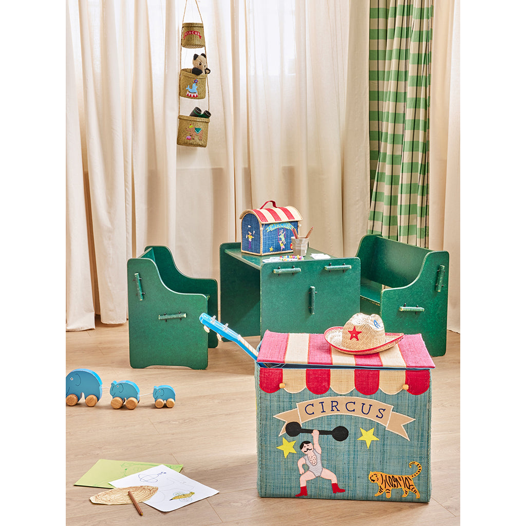 Rice Collapsible Storage Basket, XL - Circus Design