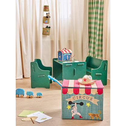 Rice Collapsible Storage Basket, XL - Circus Design