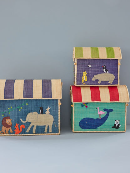 Rice Storage Basket, Animal Design