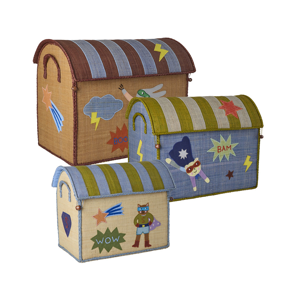 Rice kurvehus til opbevaring, Natur - Hero Theme blue