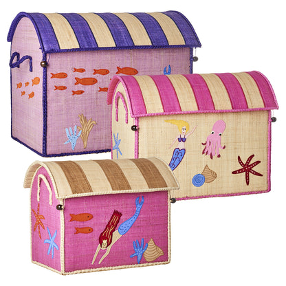 Rice Storage Basket with Mermaid Theme